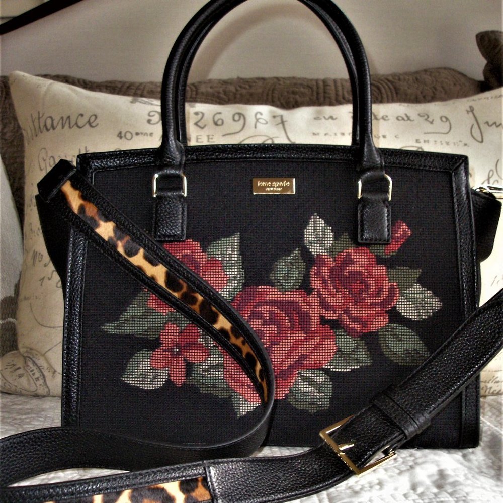 Kate Spade Seeley Lane Lana Needlepoint Satchel